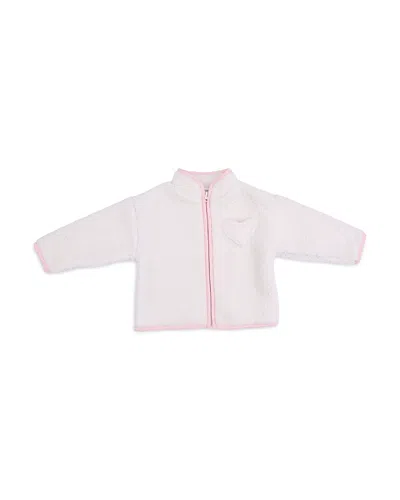 Angel Dear Girls' Faux Sherpa Zip Jacket With Lining - Baby In Pink