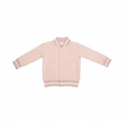Angel Dear Kids' Girls Letterman Jacket In Pink