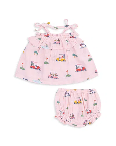 Angel Dear Girls' Ruffled Top & Bloomer Set - Baby