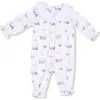 Angel Dear Golf Cart Print Smocked Romper In White