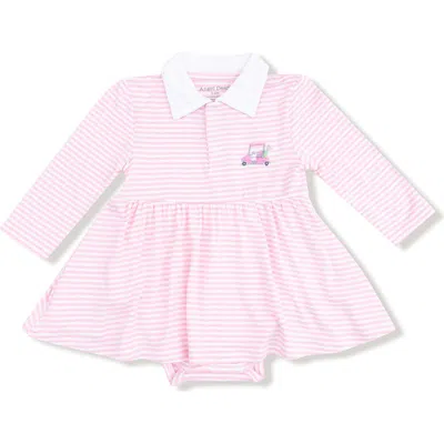 Angel Dear Babies'  Golf Cart Skirted Romper In Pink