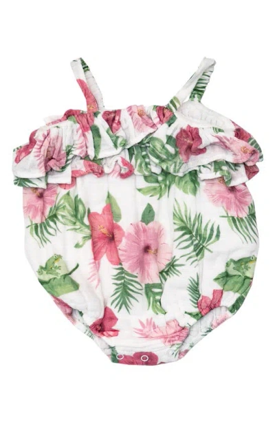 Angel Dear Babies' Hibiscus Floral Bodysuit In Multi