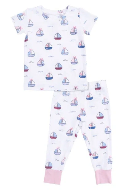 Angel Dear Babies'  Kids' Bubbly Sailboats Shirt & Pants Set In Multi