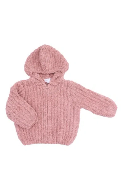 Angel Dear Babies'  Kids' Chenille Hooded Jacket In Pink