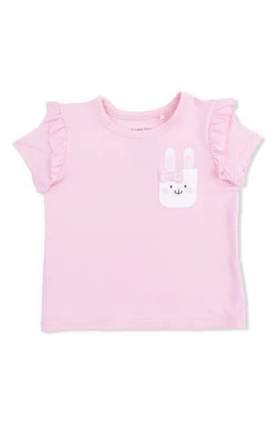 Angel Dear Babies'  Kids' Easter Ruffle T-shirt In Pink