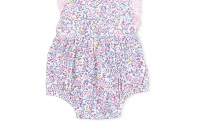 Angel Dear Kids Elizabeth's Garden Bamboo Ruffle Bubble In Pink