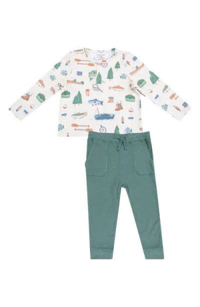 Angel Dear Babies'  Kids' Fishing Things Henley & Joggers Set In Multi