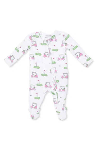 Angel Dear Babies'  Kids' Golf Carts Two Way Zip Ruffle Footie In Multi