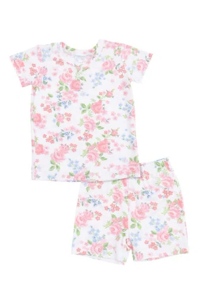 Angel Dear Babies'  Kids' Little Roses Shirt & Shorts Set In Pink