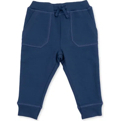 Angel Dear Babies'  Kids' Stretch Organic Cotton Joggers In Blue