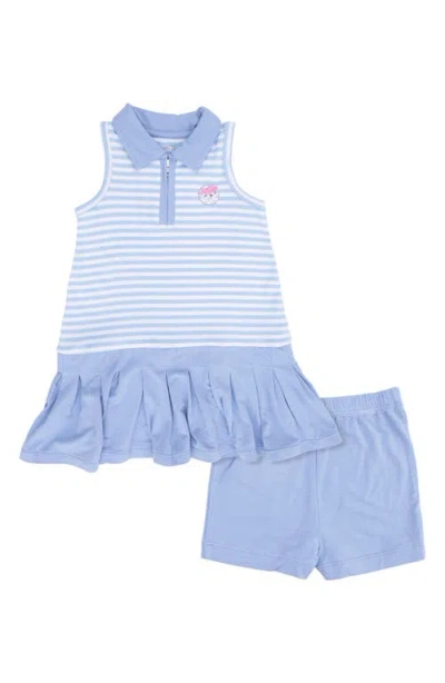 Angel Dear Babies'  Kids' Stripe Golf Polo Dress & Shorts Set In Multi