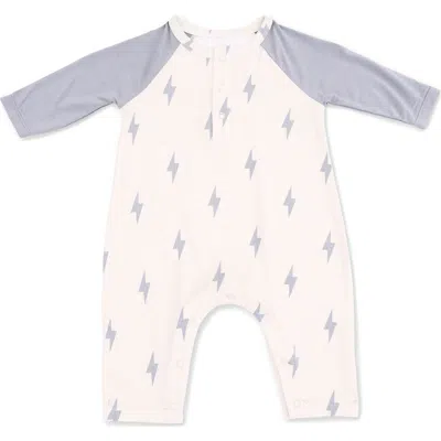 Angel Dear Babies'  Lightning Bolt Romper In Neutral