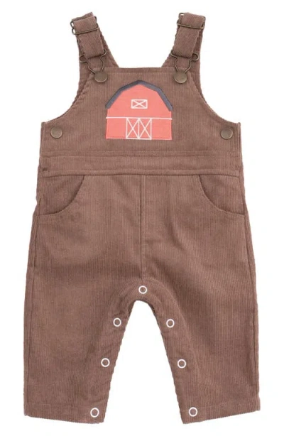 Angel Dear Babies'  Little Farm Corduroy Overalls In Brown
