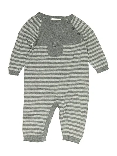 Pre-owned Angel Dear Babies' Long Sleeve Onesie In Gray