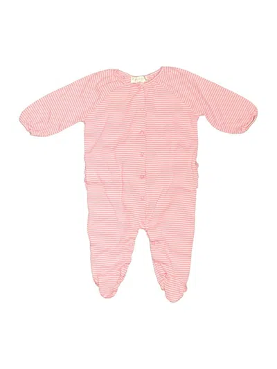 Pre-owned Angel Dear Babies' Long Sleeve Onesie In Pink