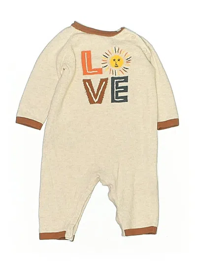 Pre-owned Angel Dear Kids' Long Sleeve Outfit In White