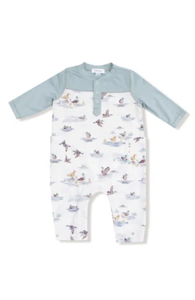 Angel Dear Babies'  Migrating Mallards Romper In White