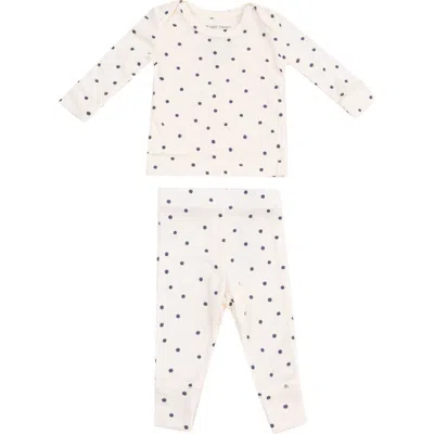 Angel Dear Babies'  Mini Dot Rib Lounge Set In White
