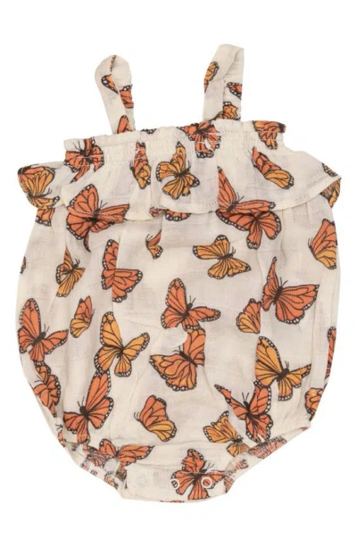 Angel Dear Babies' Monarch Butterfly Bodysuit In White Multi