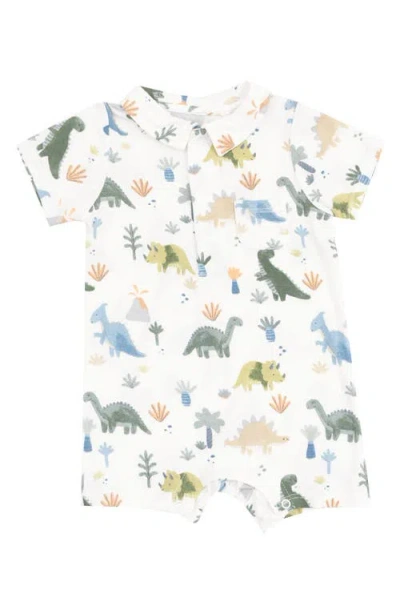 Angel Dear Babies'  Polo Romper In White
