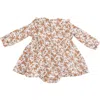 Angel Dear Prarie Calico Ruffle Dress In Animal Print