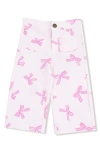 Angel Dear Pretty Bows High Waist Pants In Pink