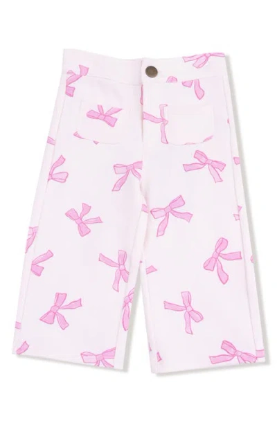 Angel Dear Babies'  Pretty Bows High Waist Pants In Pink
