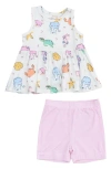 Angel Dear Sea Creatures Tank & Shorts Set In Multi