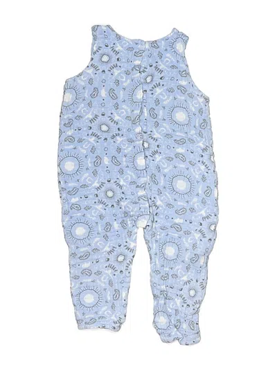 Pre-owned Angel Dear Kids' Short Sleeve Onesie In Blue