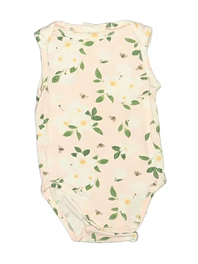 Pre-owned Angel Dear Kids' Short Sleeve Onesie In Ivory