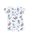 Angel Dear Boys' Shortall Romper - Baby In Blue