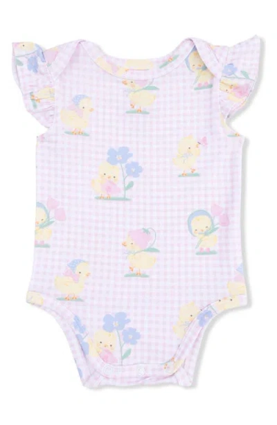 Angel Dear Babies'  Spring Ducklings Bodysuit In Multi
