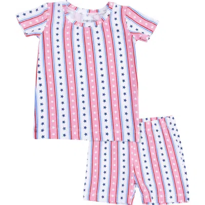 Angel Dear Babies'  Stars & Stripes T-shirt & Shorts Set In Multi