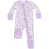 Angel Dear Sweet Dreams Convertible Zip Footie In Purple