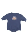 Angel Dear Varsity French Terry Bodysuit In Blue