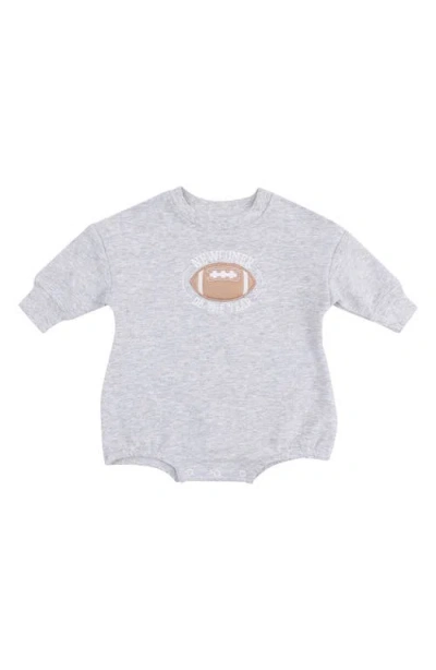 Angel Dear Babies'  Varsity French Terry Bodysuit In Gray