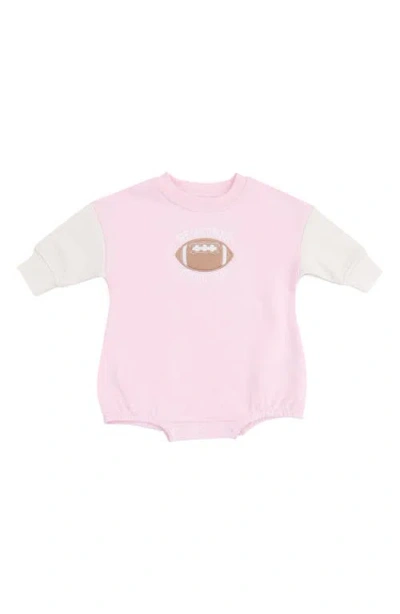 Angel Dear Babies'  Varsity French Terry Bodysuit In Pink