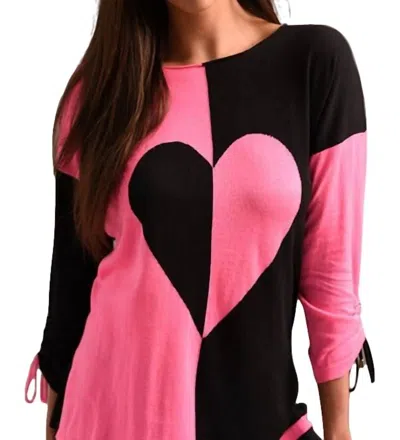 Angel Heart Sweater In Black Multi