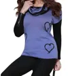ANGEL HEARTS PULLOVER W/ INFINITY SCARF IN LAVENDER