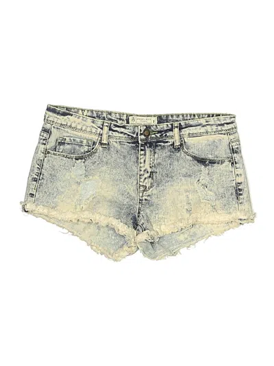 Pre-owned Angel Kiss Denim Shorts In Gold