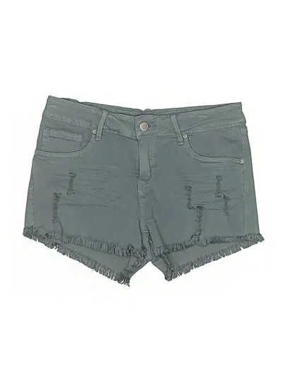 Pre-owned Angel Kiss Denim Shorts In Teal