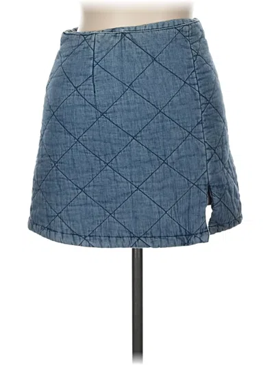 Pre-owned Angel Kiss Denim Skirt In Blue