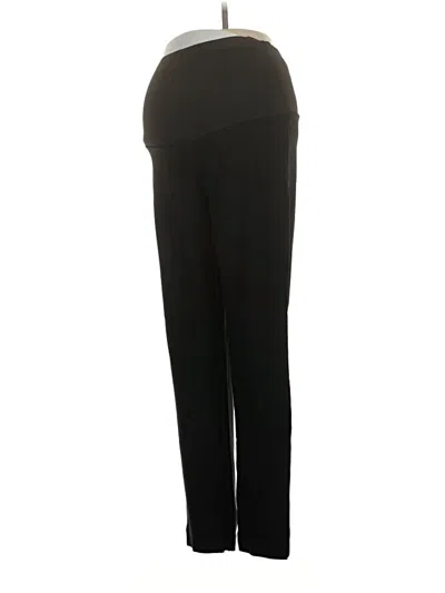 Pre-owned Angel Maternity Active Pants In Black