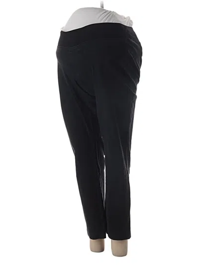 Pre-owned Angel Maternity Active Pants In Black