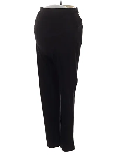 Pre-owned Angel Maternity Active Pants In Black