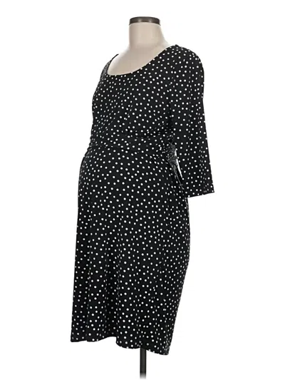 Pre-owned Angel Maternity Casual Dress In Black
