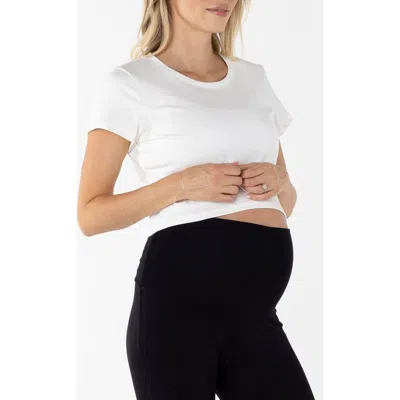 Angel Maternity Celia Maternity Cotton Crop Tee
