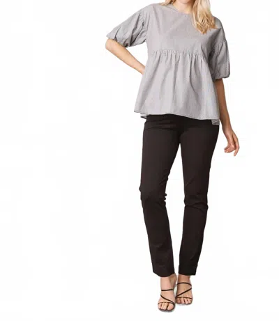 Angel Maternity Maternity Straight Cut Ponti Work Pants In Black