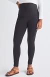 Angel Maternity Over The Bump Maternity Leggings In Black