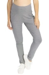 Angel Maternity Tapered Casual Maternity Pants In Fine Navy/white Stripes